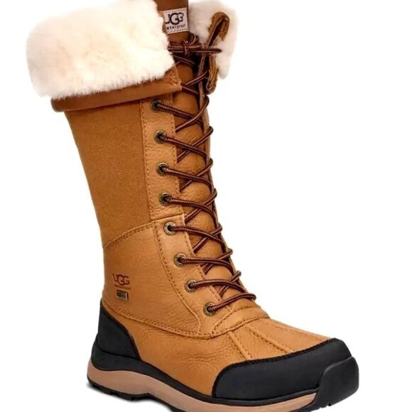 UGG 5 Adirondack Tall Boot III Fur Waterproof Sheepskin Leather Outdoor Shoes - Picture 2 of 16